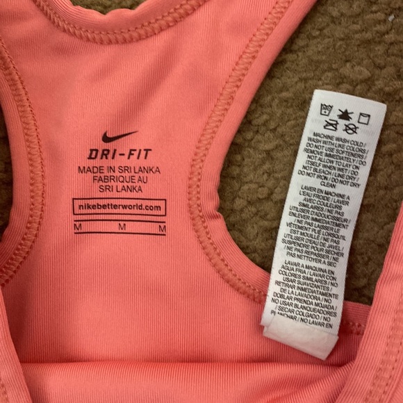 Pink Nike sports bra size medium - Picture 2 of 2